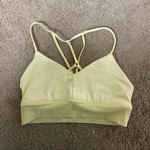 Alo Yoga Bra. Light yellow. Size M.